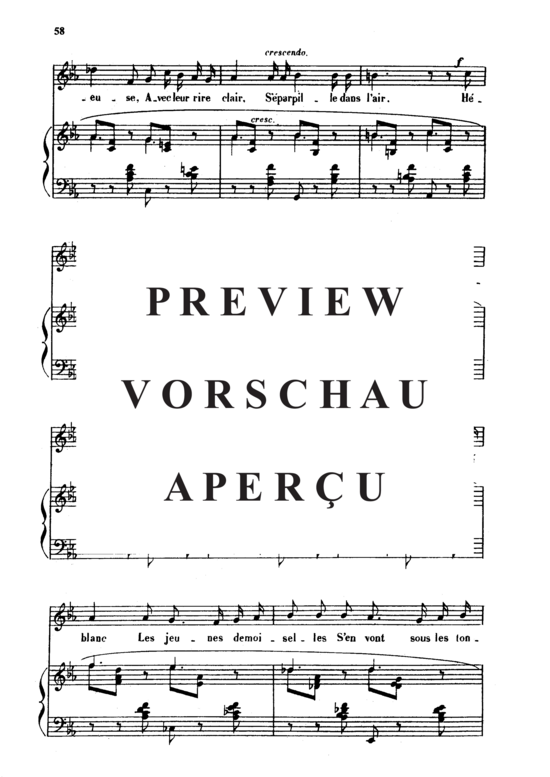 Product gallery: Page 4 of 6 Tristesse Op. 6 No.2, , Medium Voice and Piano