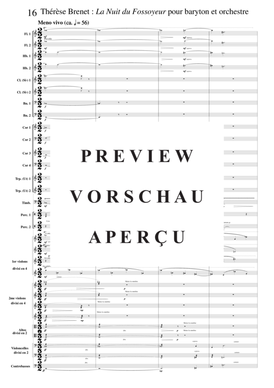 Product gallery: Page 21 of 21 La Nuit du Fossoyeur , , (baritone solo + orchestra)