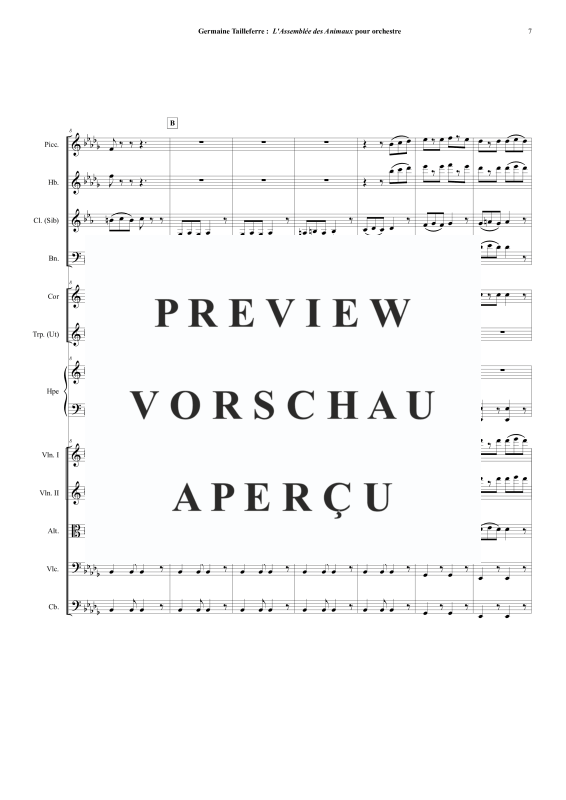 Produktgalerie: Seite 8 von 11 Assemblée des Animaux, , Orchester