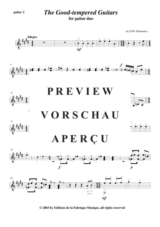 Product gallery: Page 14 of 17 The Good Tempered Guitars , , (Guitar duet)