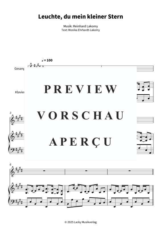 Produktgalerie: Seite 5 von 8 Leuchte, du mein kleiner Stern, , Gesang und Klavier