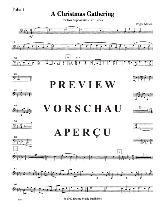 Product gallery: Page 18 of 21 A Christmas Gathering , , (Tuba Quartett EETT)
