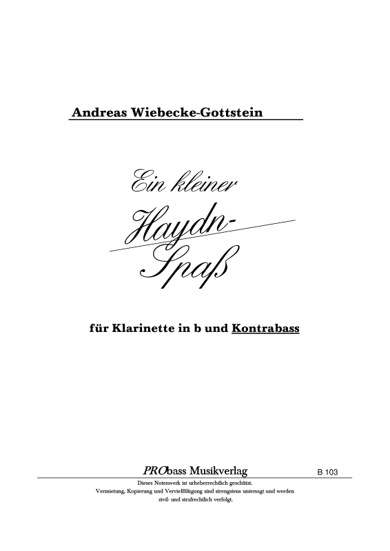 Produktbild zu: Ein kleiner Haydnspaß