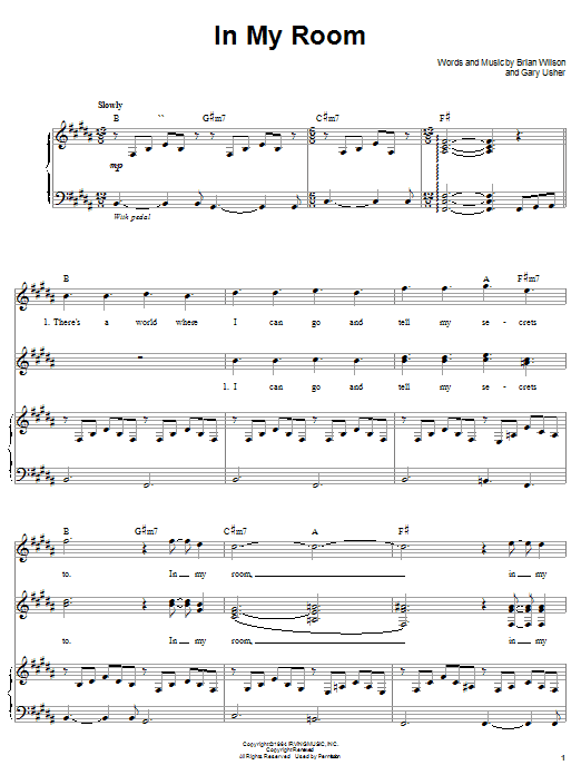 Produktgalerie: Seite 1 von 1 In My Room, The Beach Boys, Gesang, Klavier