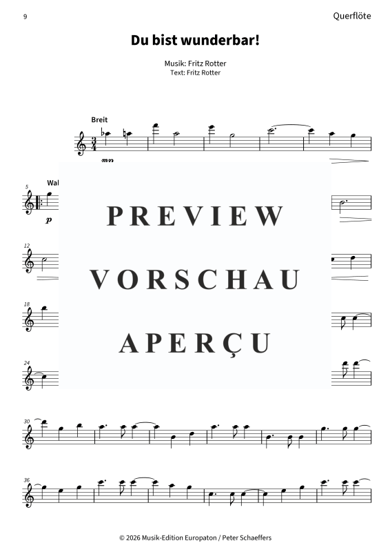 Produktgalerie: Seite 11 von 11 Du bist wunderbar! - Zärtliche Liebeserklärung für Holzbläserquintett, , Holzbläser Quintett