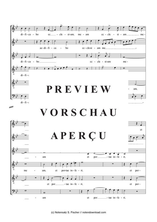 gallery: Tu es Petrus et super hanc petram , , (Gemischter Chor)