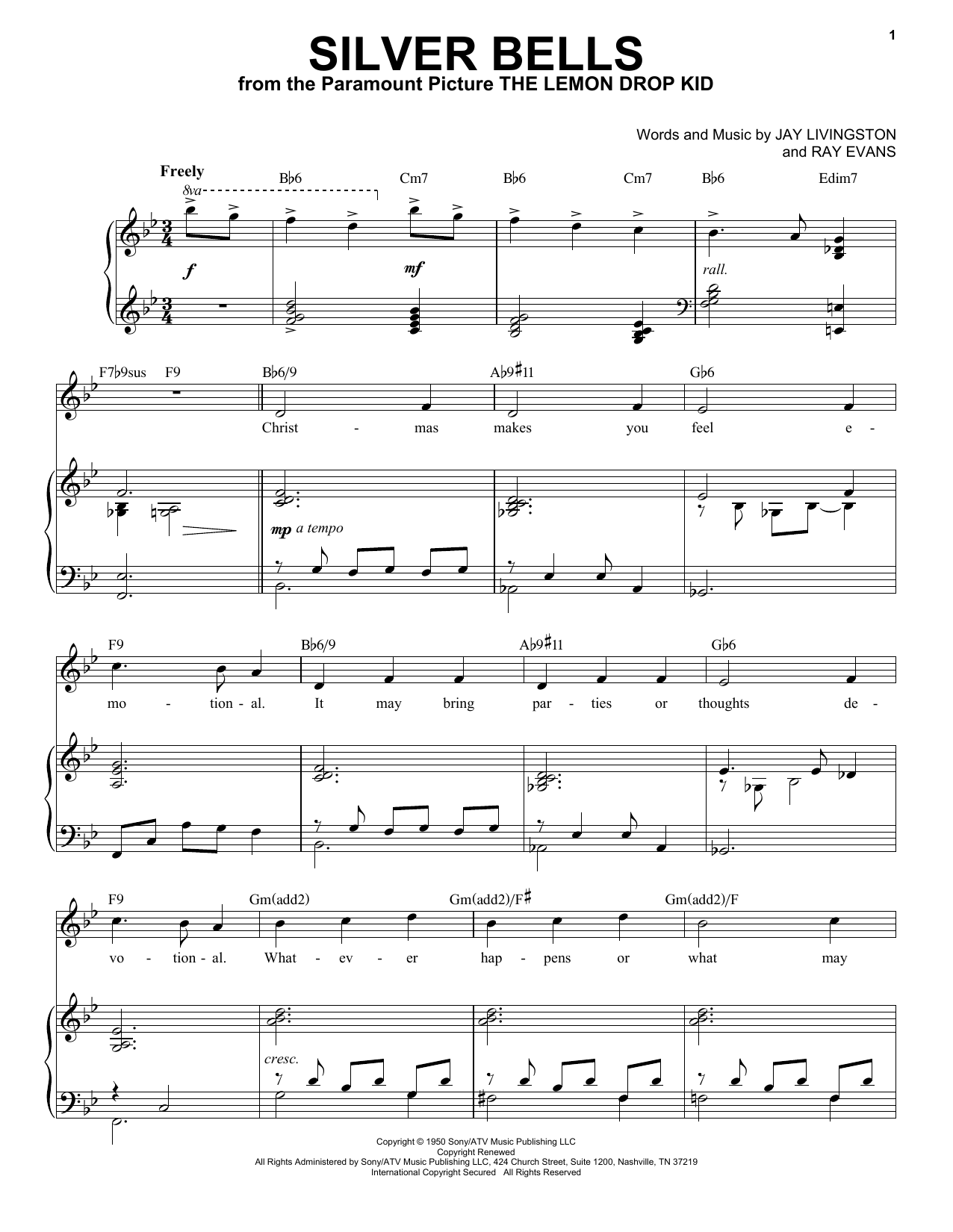 Product picture to: Silver Bells [Jazz Version] (arr. Brent Edstrom)