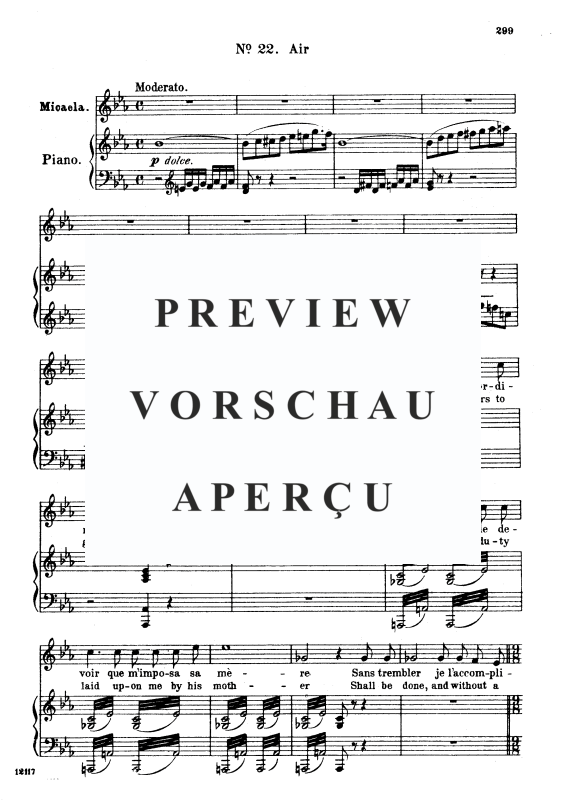 Produktgalerie: Seite 2 von 8 Je dis que rien ne m épouvante, , Mezzo-Sopran und Klavier