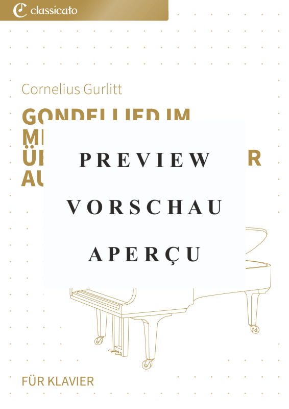Produktgalerie: Seite 2 von 6 Gondellied im Mendelssohn-Stil über "Ach du lieber Augustin", , Klavier Solo