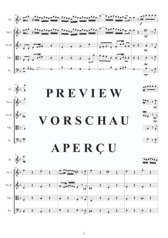 Produktgalerie: Seite 4 von 11 Concerto No.7 to 5 in D_Moll Op.5, , Querflöte Solo und Streicher Ensemble