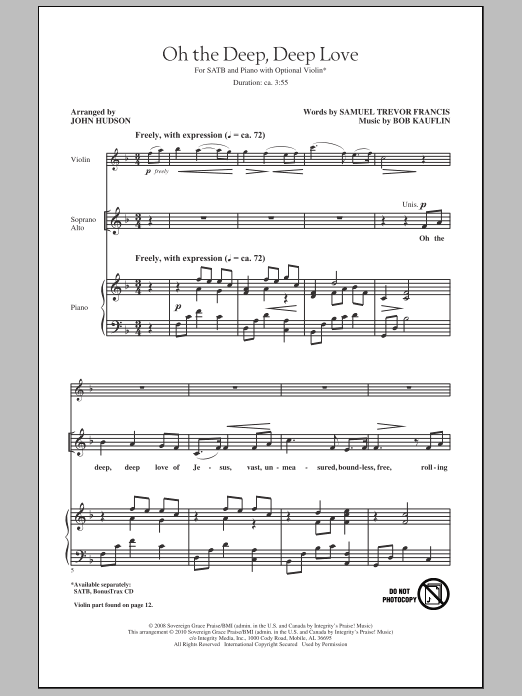 Produktgalerie: Seite 1 von 1 Oh The Deep, Deep Love, John Hudson, Chor