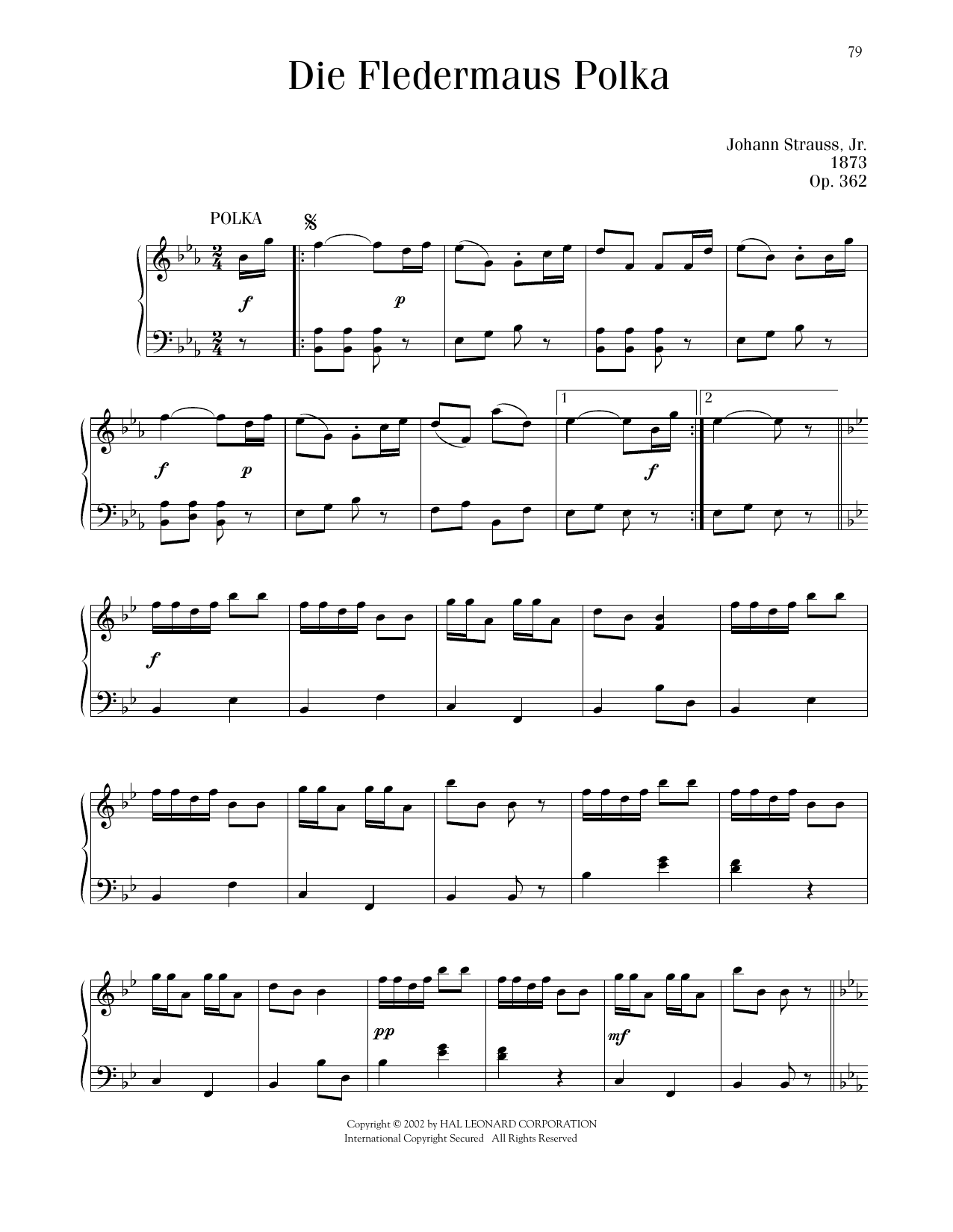 Produktbild zu: Die Fledermaus Polka, Op. 362