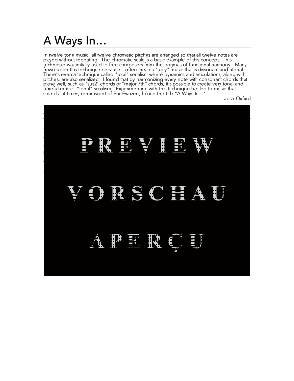 Produktgalerie: Seite 4 von 11 A Ways In..., , (Trio 2x Flöte und Klavier)