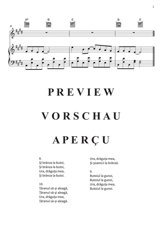 Produktgalerie: Seite 5 von 5 Taranul E Pe Câmp, , (Gesang + Klavier, Gitarre)