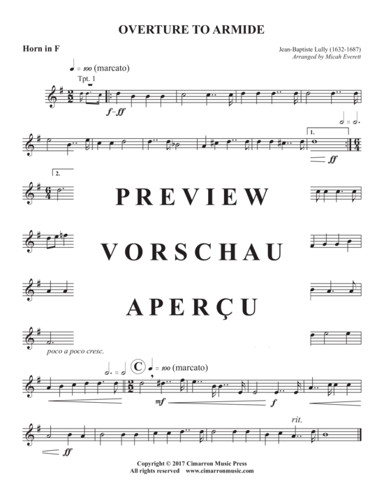 Produktgalerie: Seite 8 von 10 Ovrture to Armide , , (Blechbläserquintett)