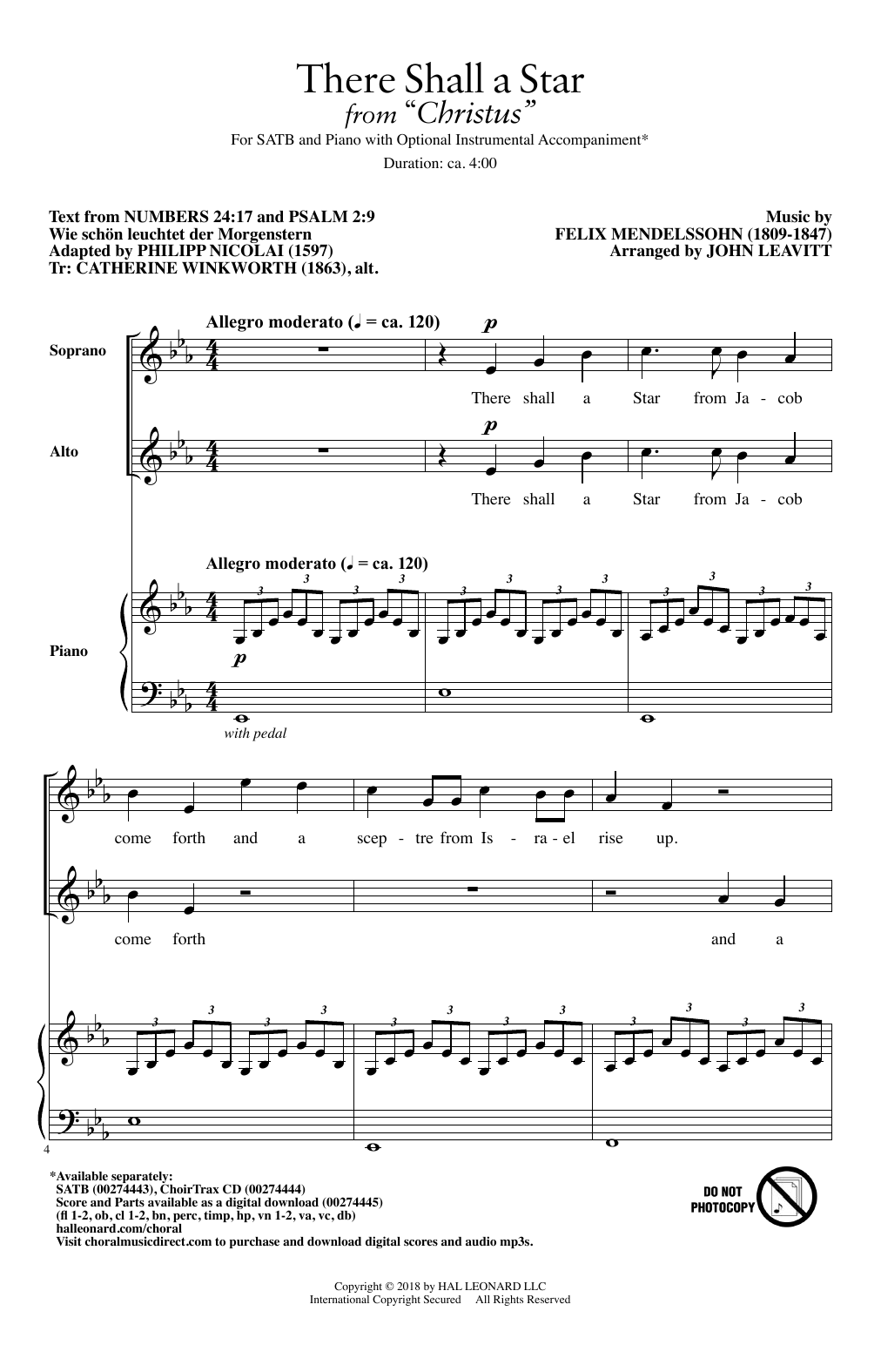 Product picture to: There Shall A Star (arr. John Leavitt)