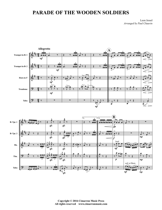 Produktbild zu: Parade of Wooden Soldiers L Jessel