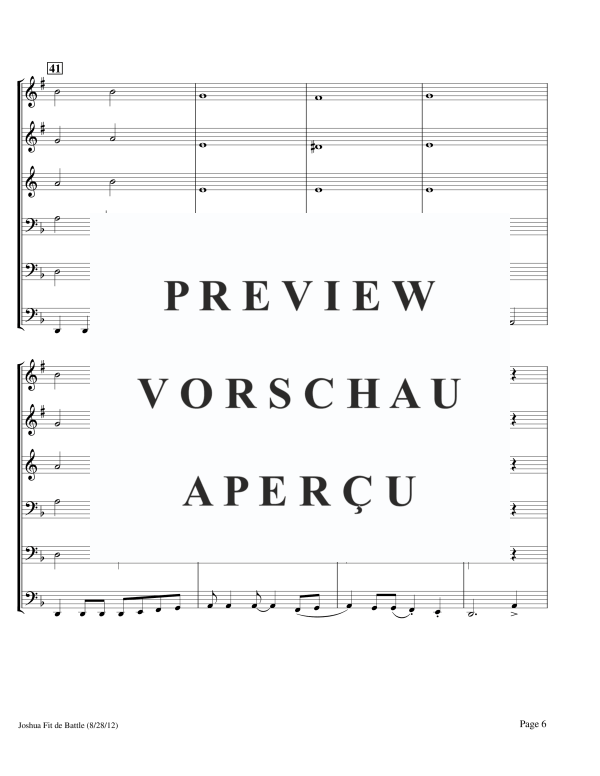 Product gallery: Page 8 of 11 Joshua Fit de Battle, , Brass Sextet