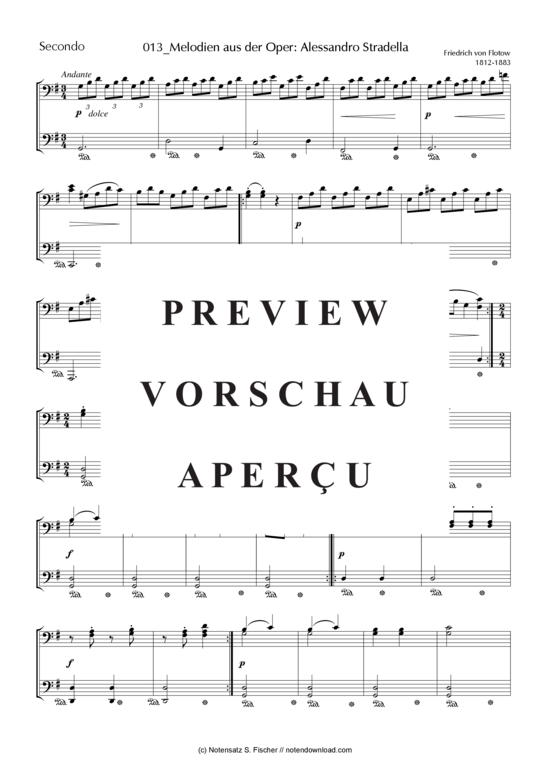 Product gallery: Page 5 of 8 Melodien aus d. Oper: Alessandro Stradella , , (piano four hands)