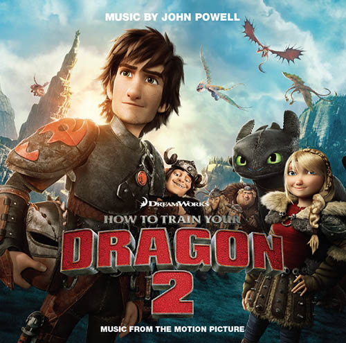 cover: Dragon Racing (from How to Train Your Dragon 2), John Powell, Klavier
