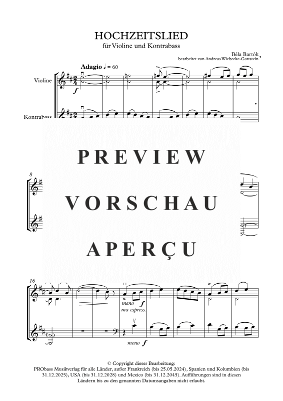 gallery: 12 Duos, , Violine und Kontrabass