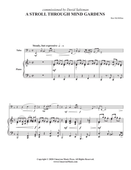 Product picture to: Stroll Through Mind Gardens, A Ben McMillan