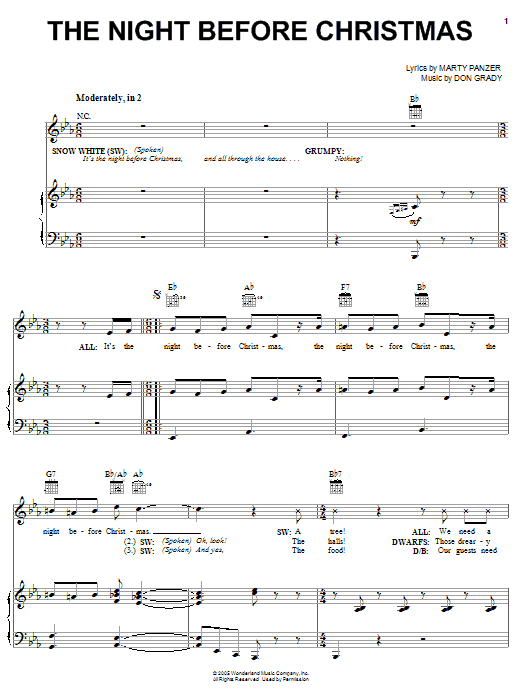 Produktbild zu: The Night Before Christmas