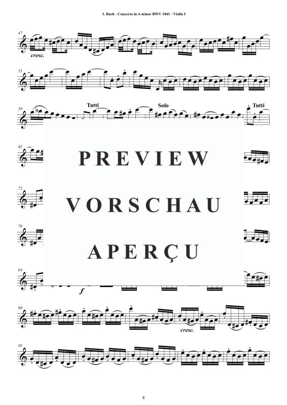 Produktgalerie: Seite 5 von 11 Seven Bach's String Quartet Concertos - Complete Parts, , Streicherquartett (nur Einzelstimmen
