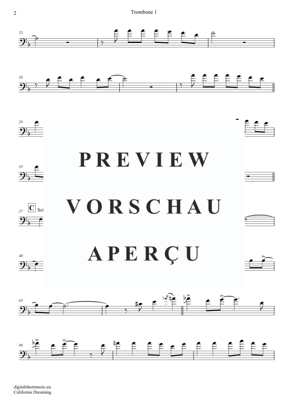 gallery: California Dreamin, Mamas & Papas, (Posaunen Trio + Klavier)