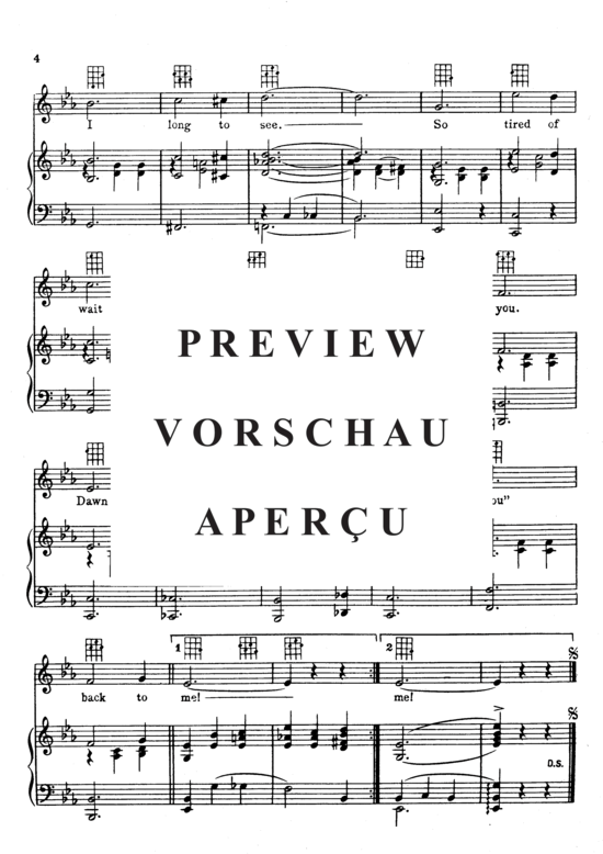 Produktgalerie: Seite 5 von 8 Dawn Of To-Morrow , Popular Standard, Klavier und Gesang