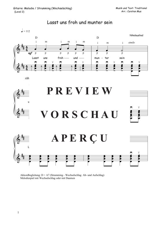 Product gallery: Page 2 of 3 Lasst uns froh und munter sein , , (Guitar solo + accompaniment)