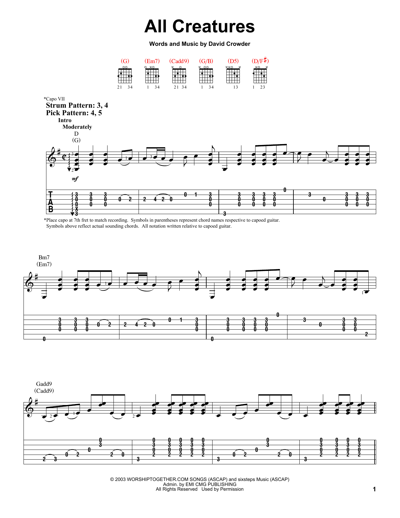 Product gallery: Page 1 of 1 All Creatures Of Our God And King, David Crowder*Band