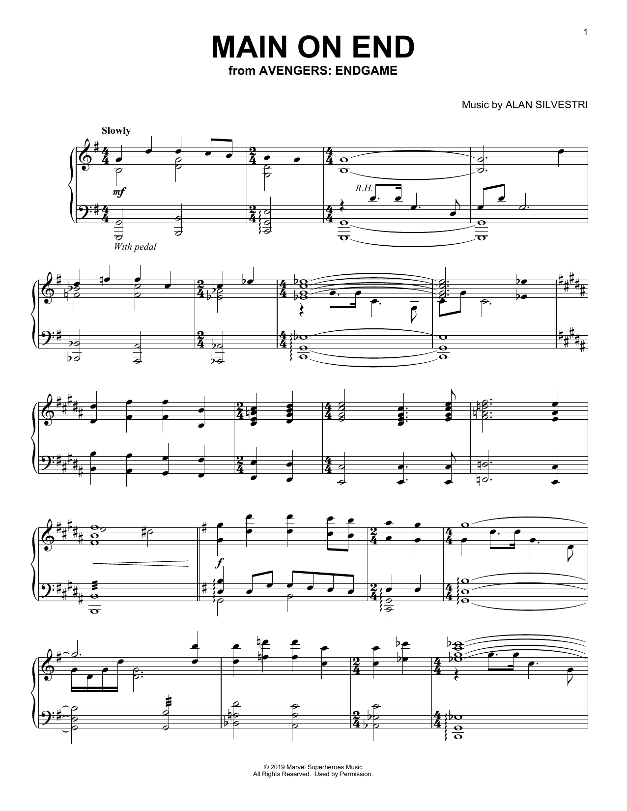 Produktbild zu: Main on End (from Avengers: Endgame)