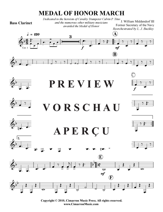gallery: Medal of Honor Marsch , , (Blasorchester)