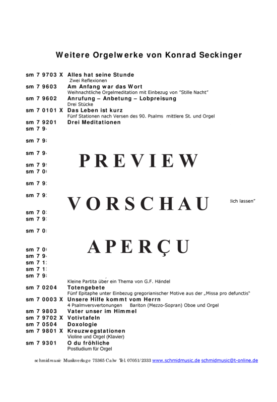 Produktgalerie: Seite 5 von 5 Concertino , , (Blechbläserquintett + Orgel) Posaune 2
