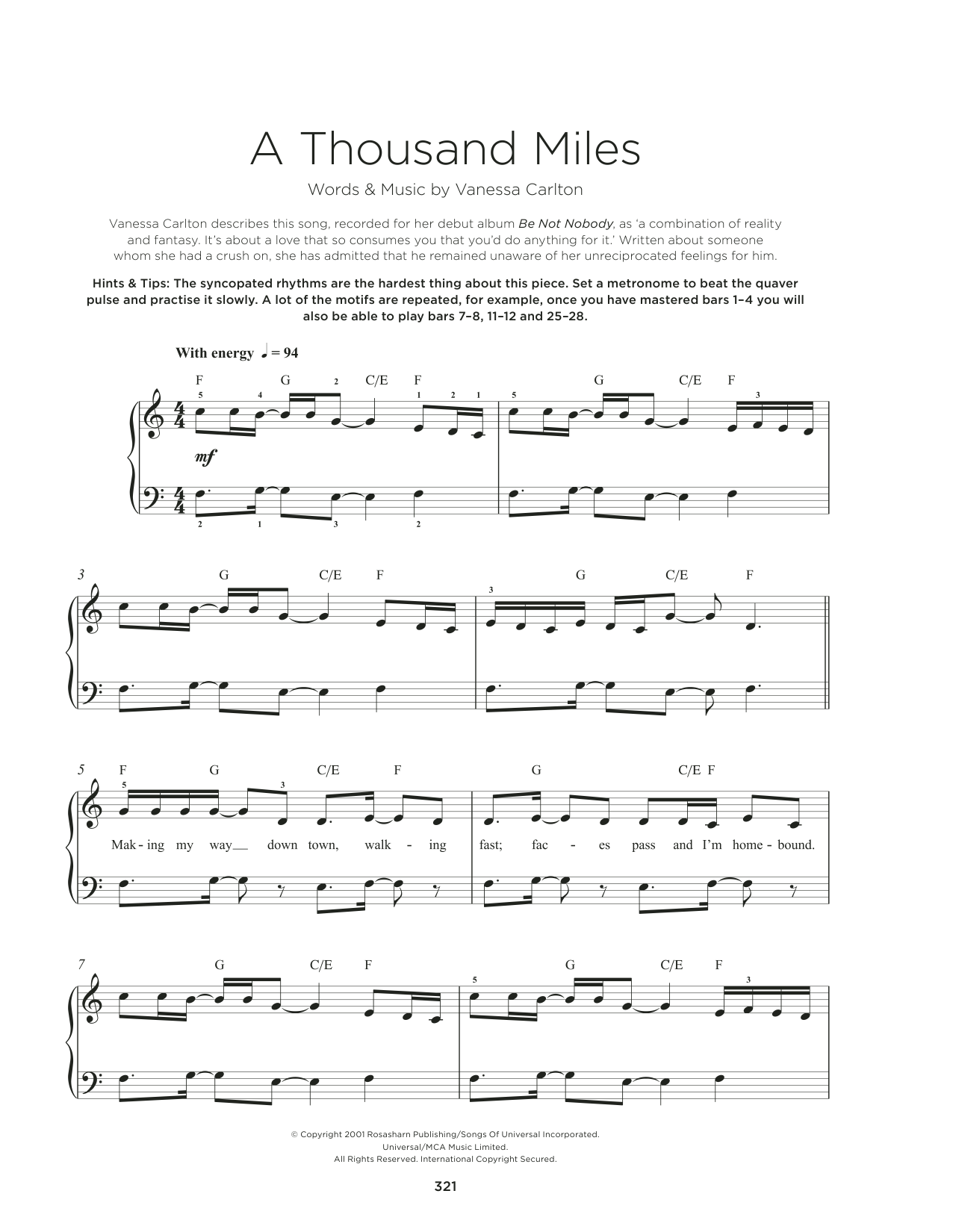 Product picture to: A Thousand Miles