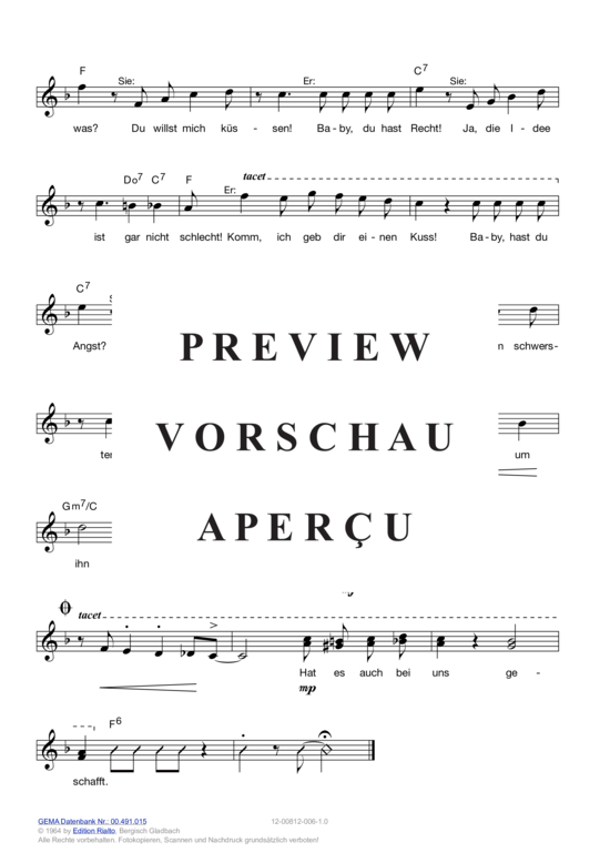 Produktgalerie: Seite 6 von 11 Hokuspokus , Gitte & Gildo, Rex, (Melodie-Stimmen in C/B/Es)