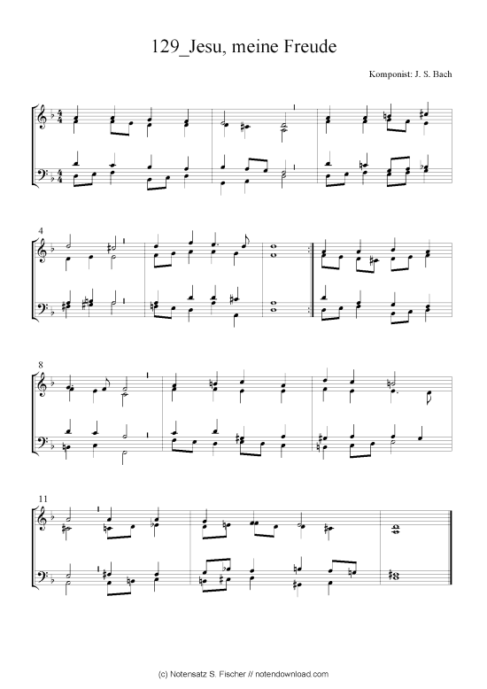Produktbild zu: Jesu, meine Freude J. S. Bach