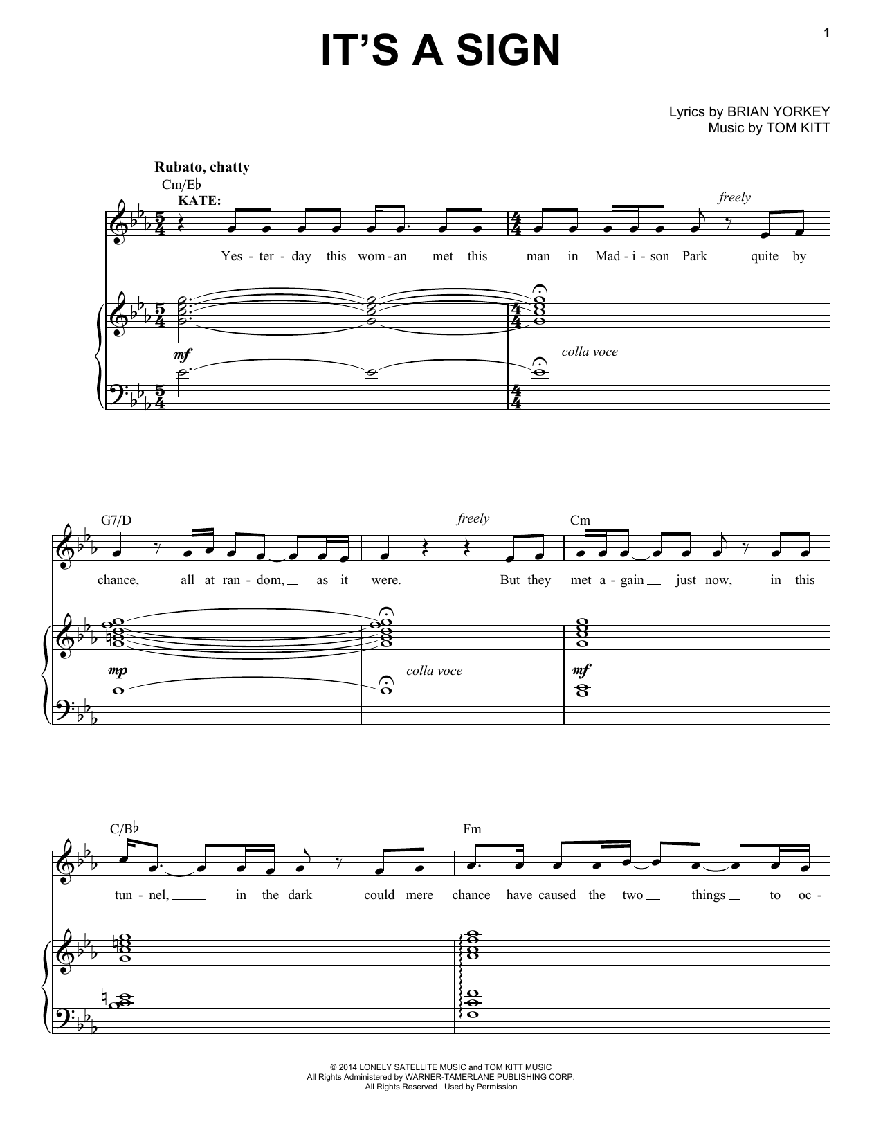 Produktbild zu: It's A Sign (from If/Then: A New Musical)