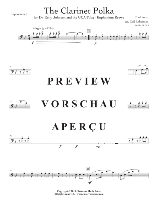Product gallery: Page 15 of 21 Clarinet Polka, The , , (Tuba Quartet EETT + Euphonium Solo)
