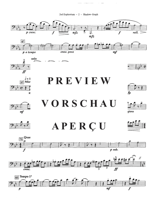 Product gallery: Page 18 of 21 Shadow-Graph , , (Euphonium Quartet)