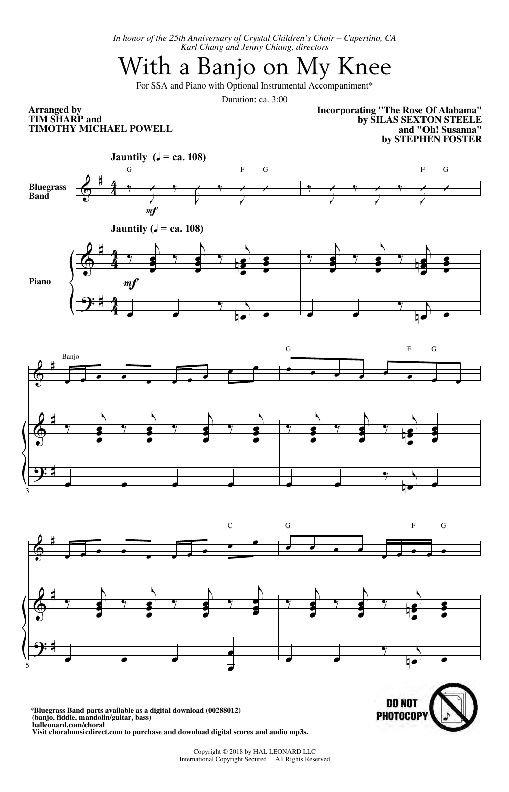 Produktgalerie: Seite 1 von 1 With A Banjo On My Knee, Tim Sharp & Timothy Michael Powell, Chor