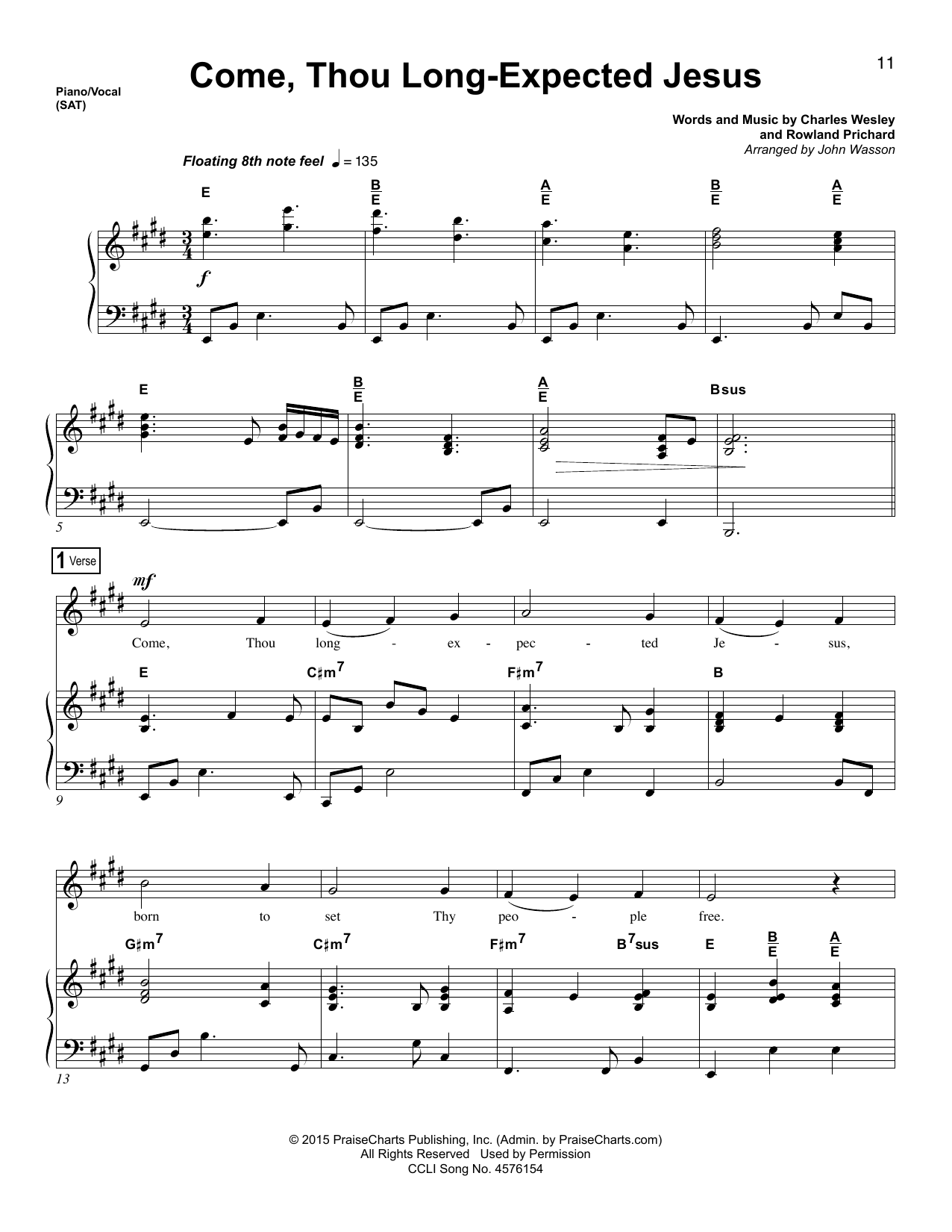 Produktbild zu: Come, Thou Long-Expected Jesus