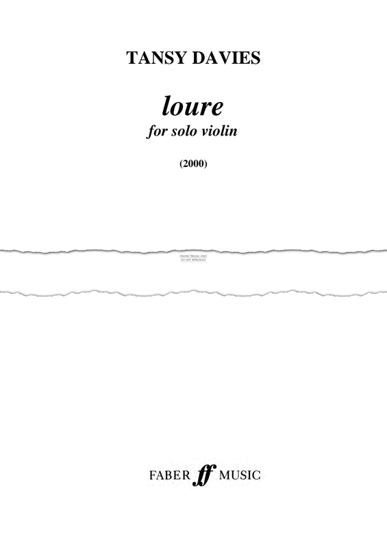 Produktgalerie: Seite 1 von 1 loure, Tansy Davies, Violine