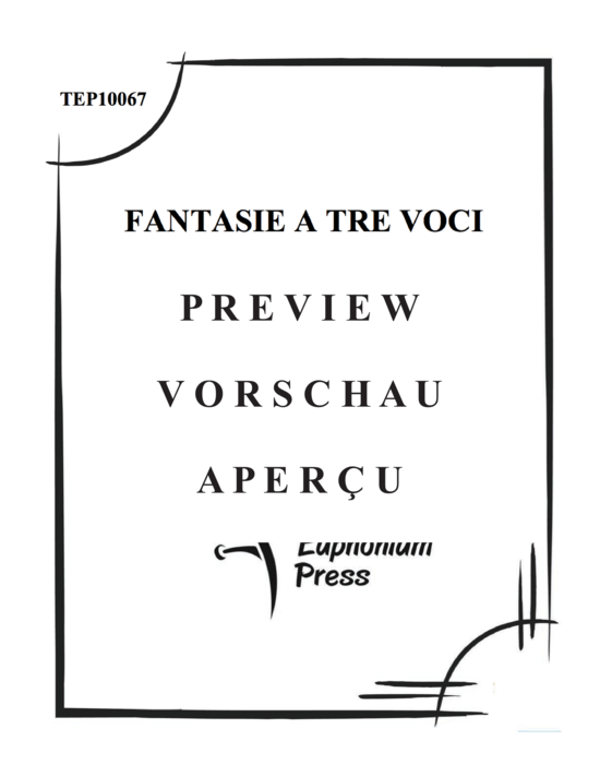 Produktgalerie: Seite 2 von 21 Fantasie a tre voci (fantasie for three instruments) , , Tubatrio
