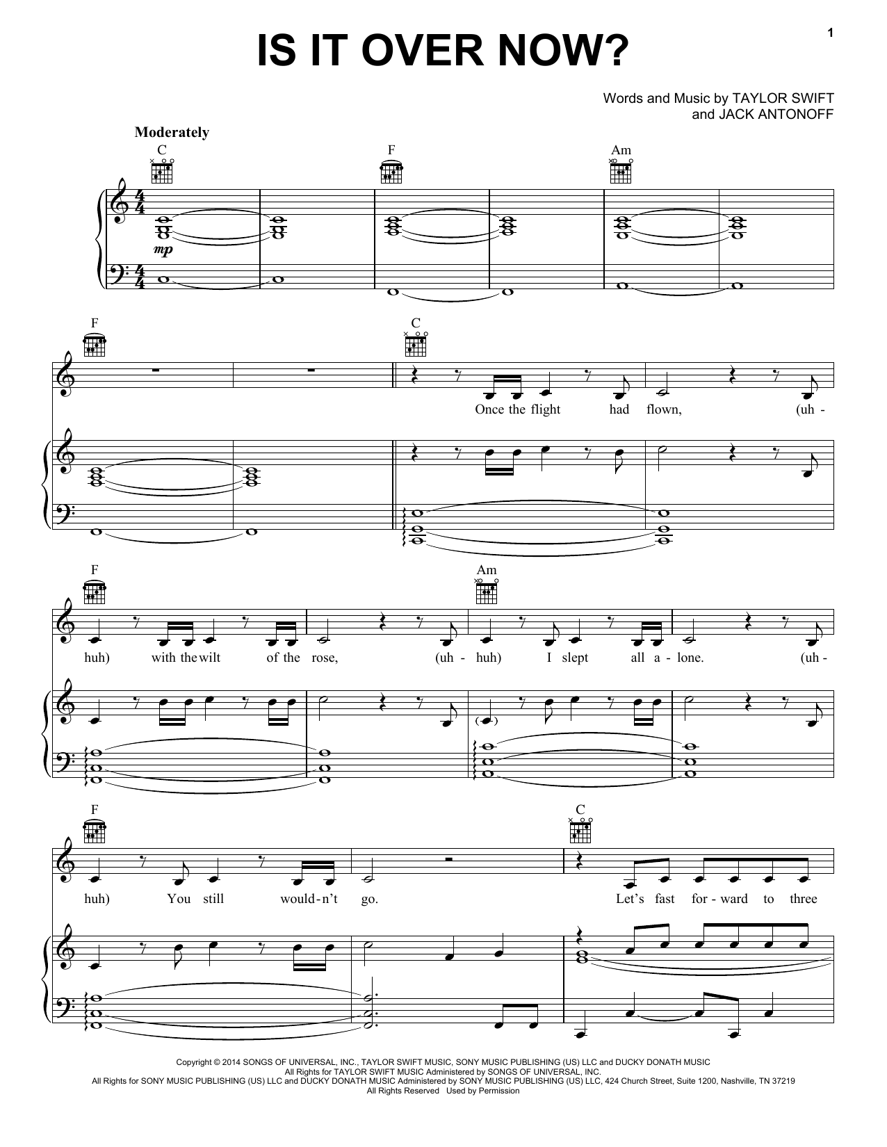Produktbild zu: Is It Over Now? (Taylor's Version) (From The Vault)