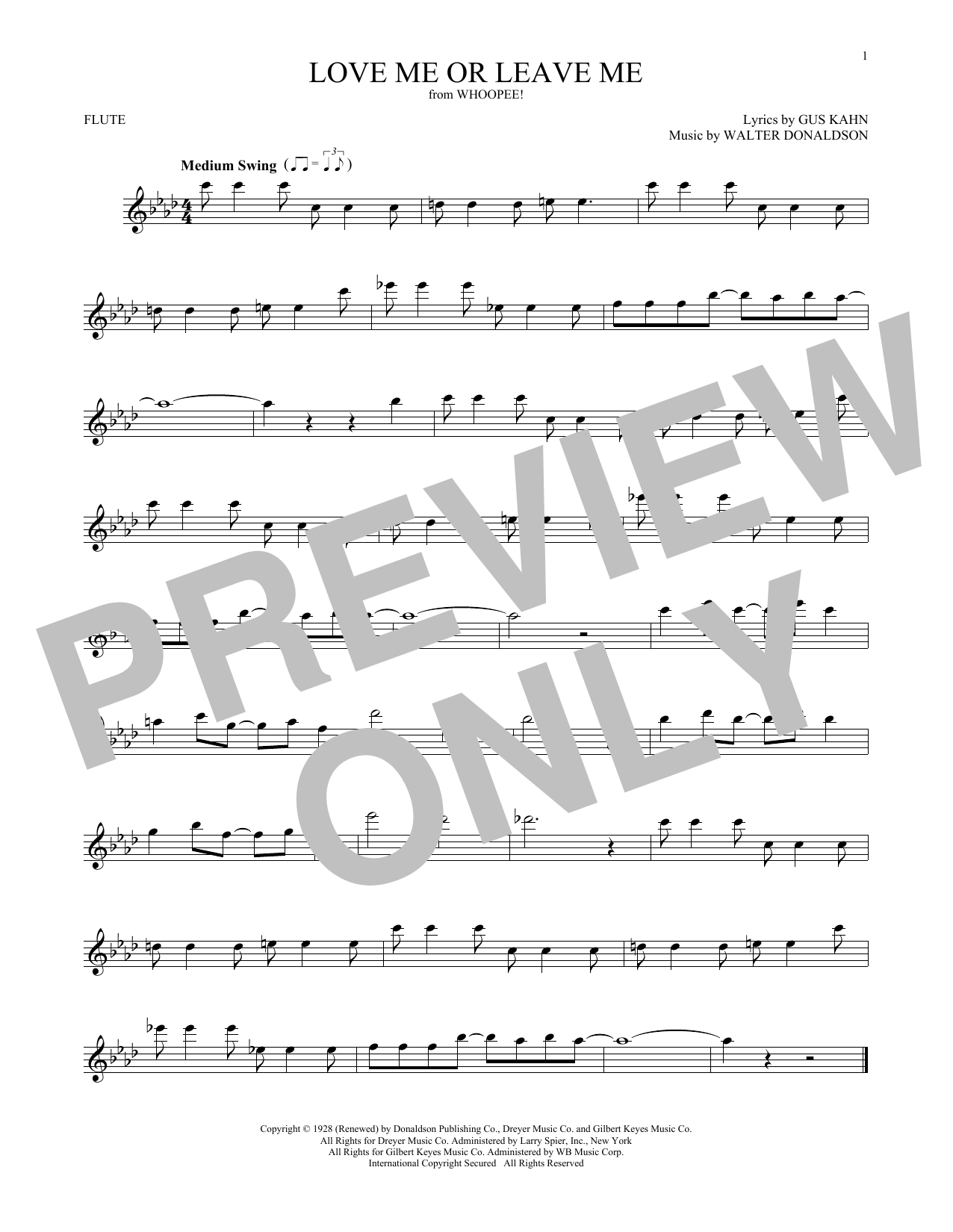 Product gallery: Page 1 of 1 Love Me Or Leave Me, Walter Donaldson