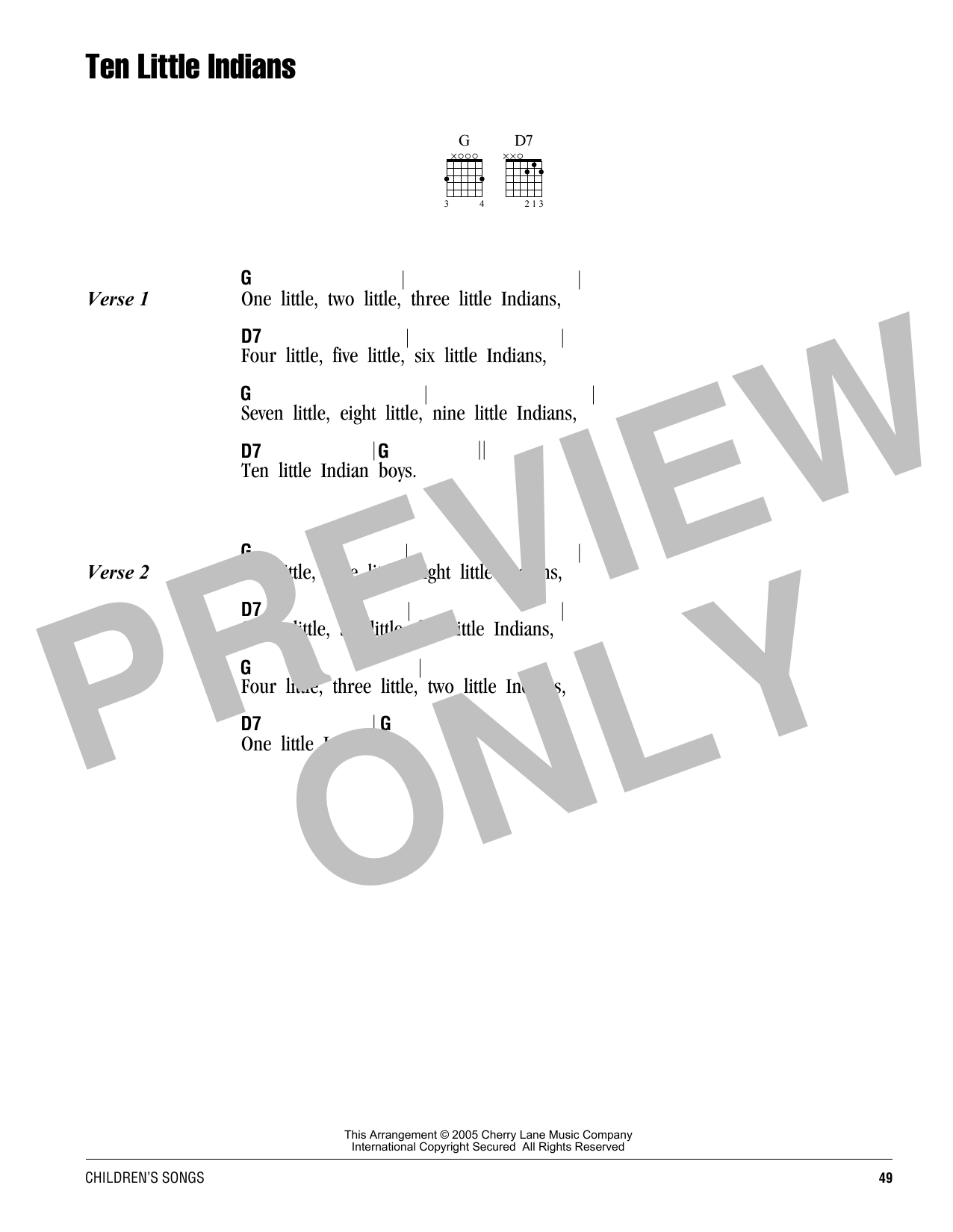 Product picture to: Ten Little Indians