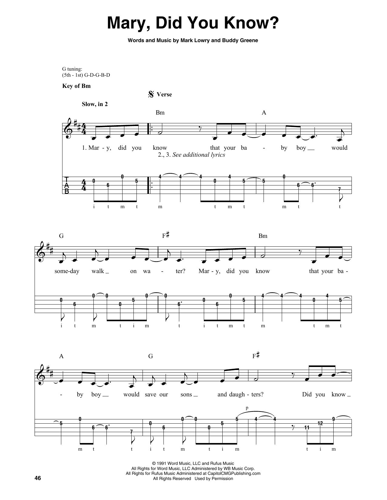 Produktgalerie: Seite 1 von 1 Mary, Did You Know?, Mark Lowry, Banjo