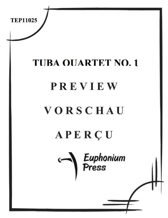 Product gallery: Page 2 of 21 Tuba Quartet No. 1 , , (Tuba Quartett EETT)